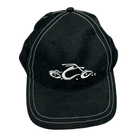 Orange County Choppers Black Cap Hat Motorcycle Embroidered Adjustable Back - Picture 1 of 8